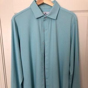 Mizzen & Main Large Dress Shirt Blue